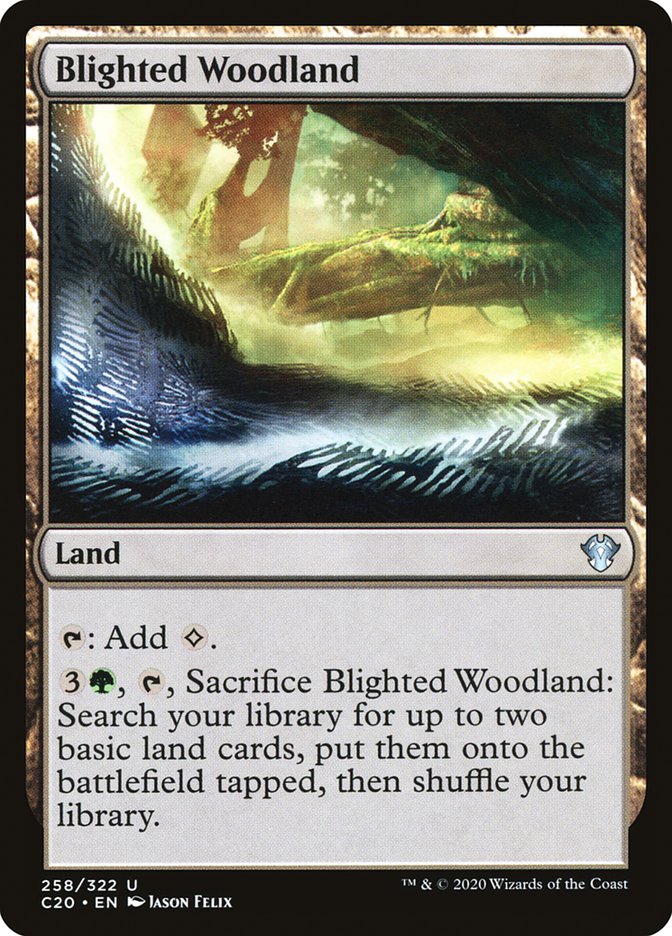 Blighted Woodland [Commander 2020] | Galactic Gamez