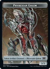 Bear // Phyrexian Golem Double-sided Token [Double Masters 2022 Tokens] | Galactic Gamez