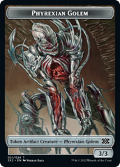 Egg // Phyrexian Golem Double-sided Token [Double Masters 2022 Tokens] | Galactic Gamez