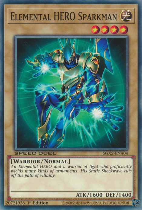 Elemental HERO Sparkman [SGX2-ENA04] Common | Galactic Gamez