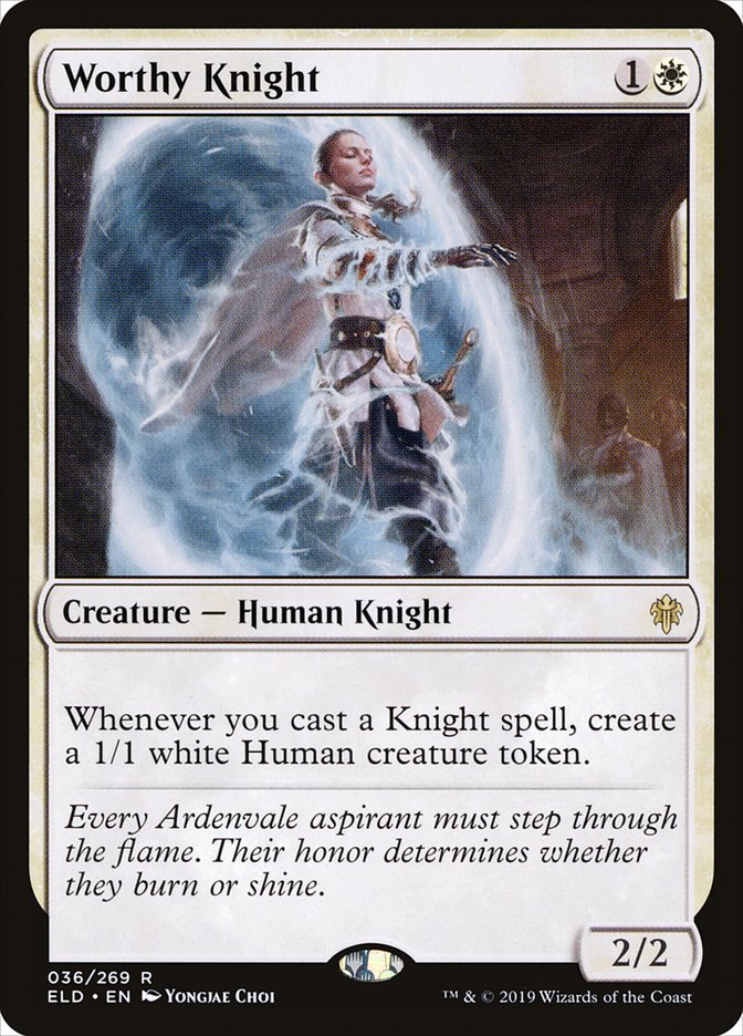 Worthy Knight [Throne of Eldraine] | Galactic Gamez