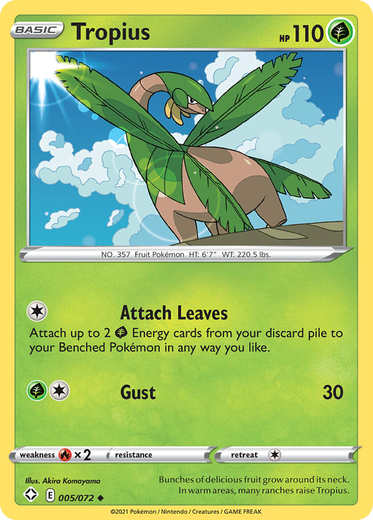 Tropius (005/072) [Sword & Shield: Shining Fates] | Galactic Gamez