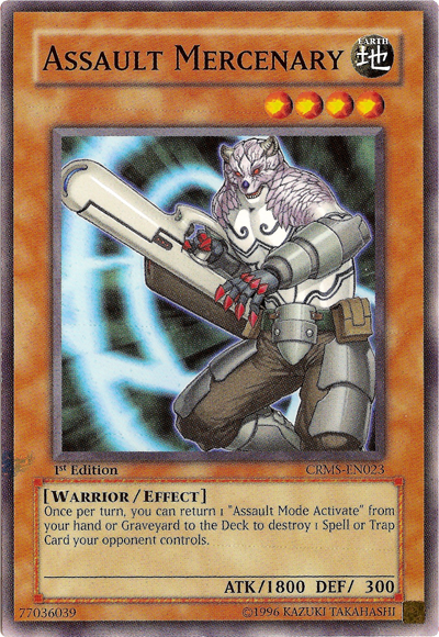 Assault Mercenary [CRMS-EN023] Common | Galactic Gamez