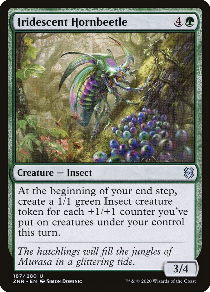 Iridescent Hornbeetle [Zendikar Rising] | Galactic Gamez