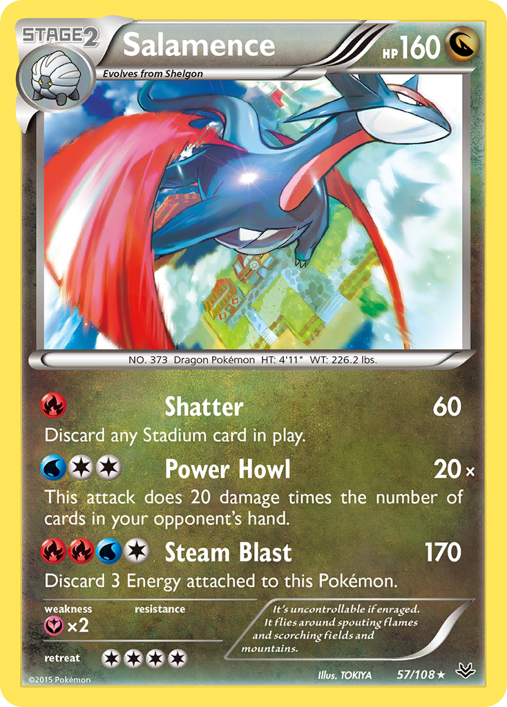 Salamence (57/108) [XY: Roaring Skies] | Galactic Gamez