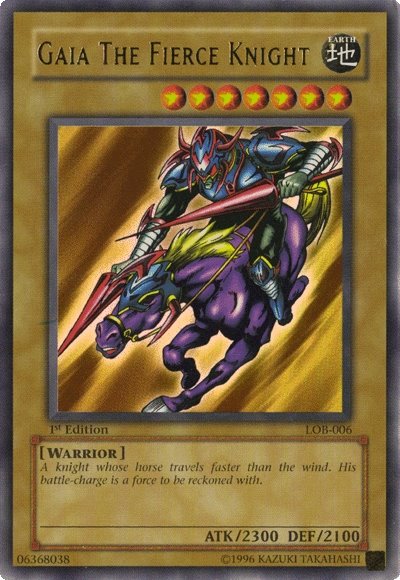 Gaia The Fierce Knight [LOB-006] Ultra Rare | Galactic Gamez