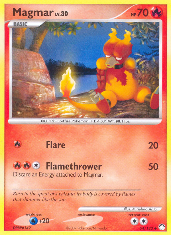 Magmar (54/123) [Diamond & Pearl: Mysterious Treasures] | Galactic Gamez