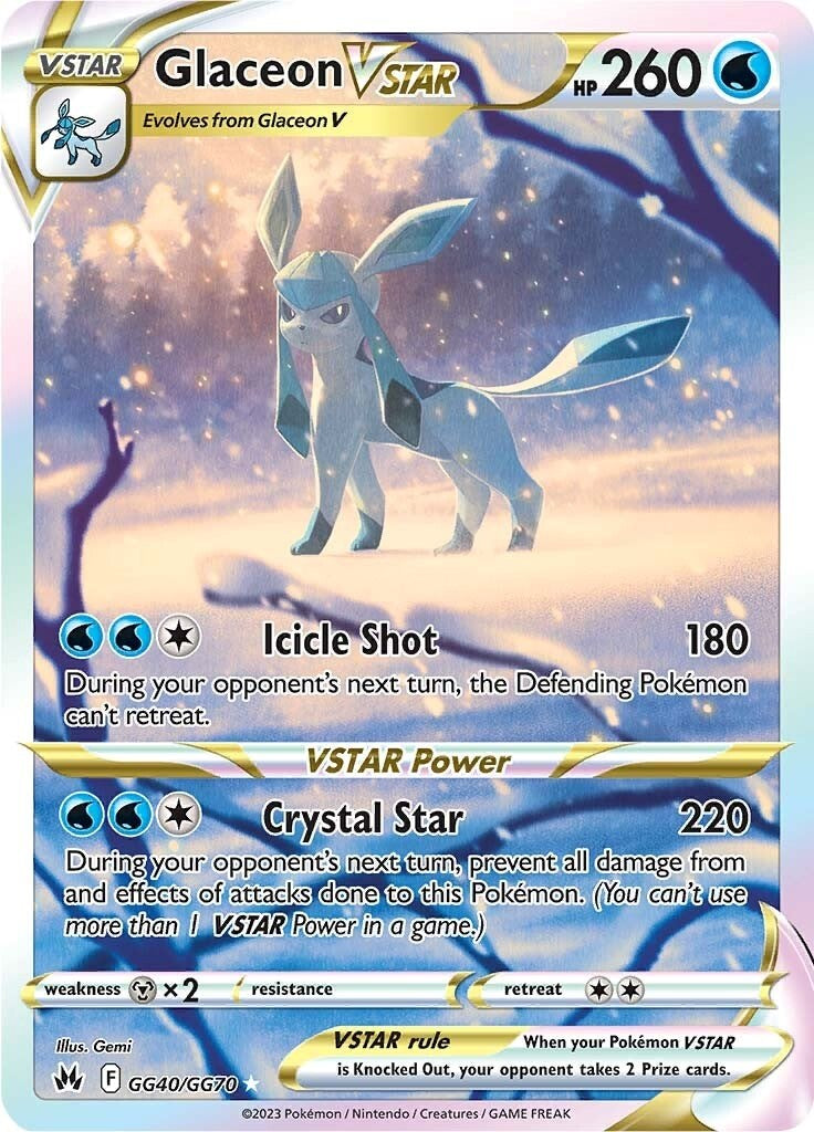 Glaceon VSTAR (GG40/GG70) [Sword & Shield: Crown Zenith] | Galactic Gamez