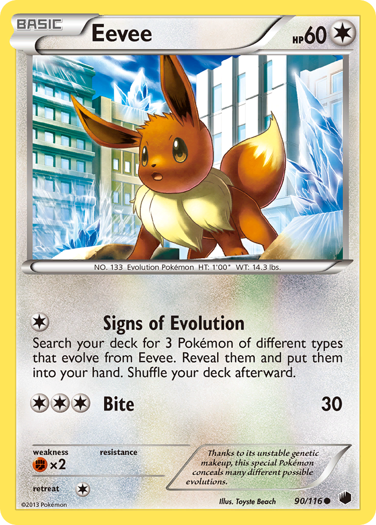 Eevee (90/116) [Black & White: Plasma Freeze] | Galactic Gamez