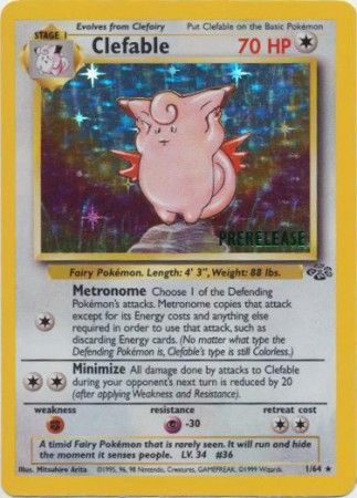 Clefable (1/64) (Prerelease Promo) [Jungle Unlimited] | Galactic Gamez