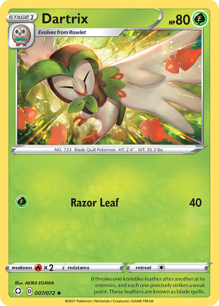 Dartrix (007/072) [Sword & Shield: Shining Fates] | Galactic Gamez