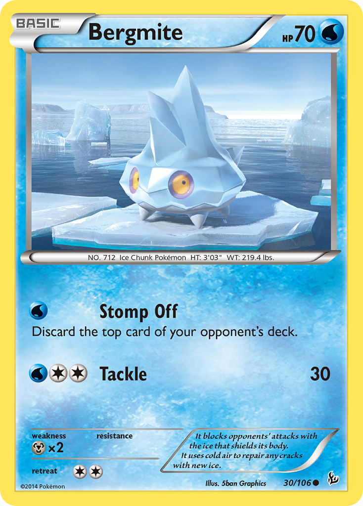 Bergmite (30/106) [XY: Flashfire] | Galactic Gamez