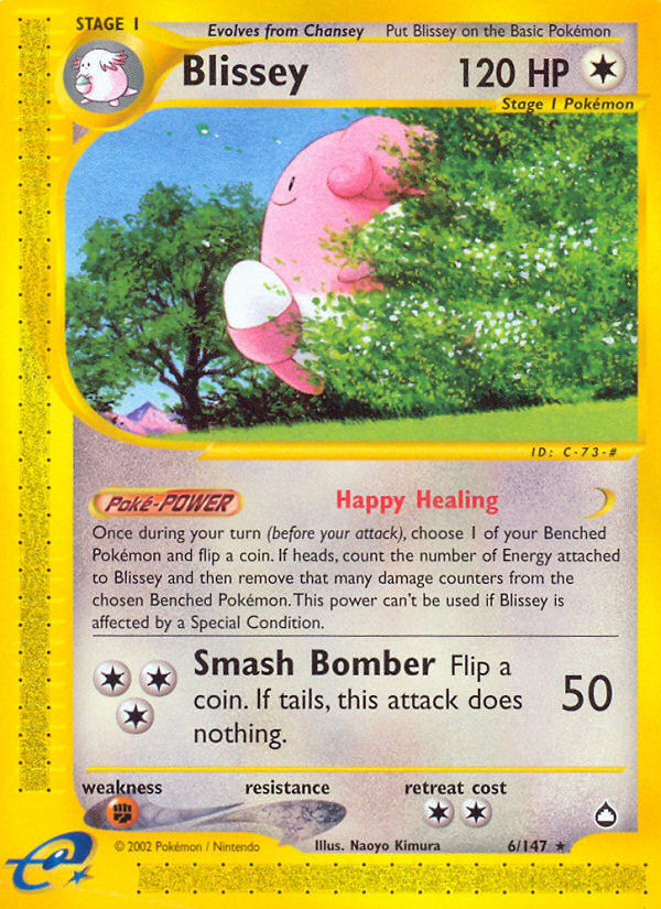 Blissey (6/147) [Aquapolis] | Galactic Gamez