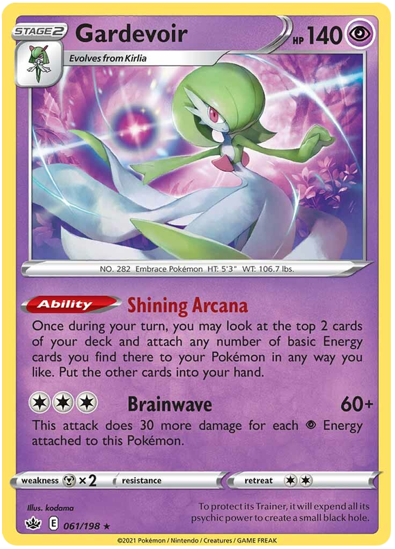 Gardevoir (061/198) (Theme Deck Exclusive) [Sword & Shield: Chilling Reign] | Galactic Gamez