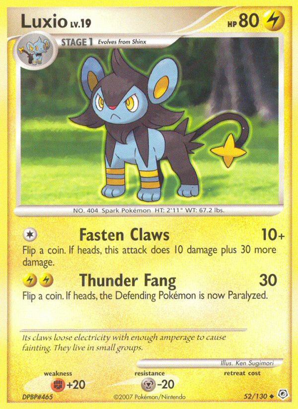 Luxio (52/130) [Diamond & Pearl: Base Set] | Galactic Gamez