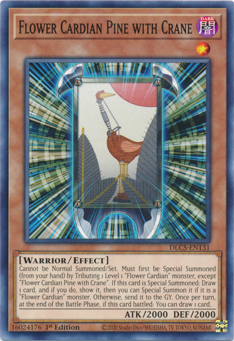 Flower Cardian Pine with Crane [DLCS-EN131] Common | Galactic Gamez