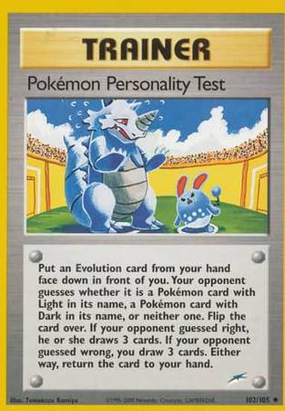 Pokemon Personality Test (102/105) [Neo Destiny Unlimited] | Galactic Gamez