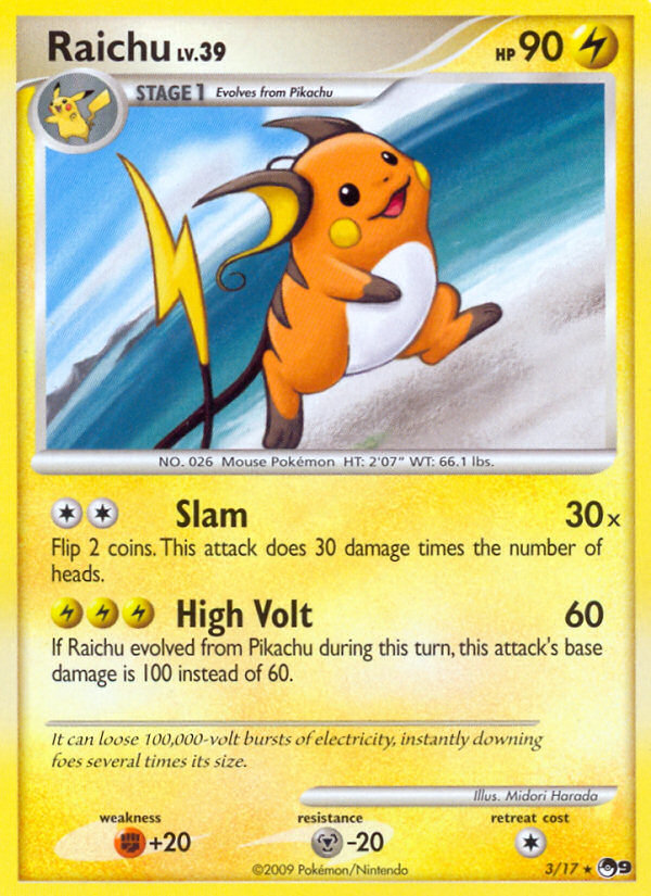 Raichu (3/17) [POP Series 9] | Galactic Gamez