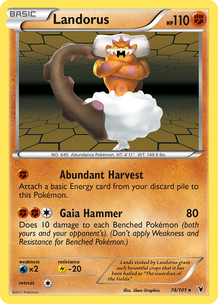 Landorus (74/101) [Black & White: Noble Victories] | Galactic Gamez