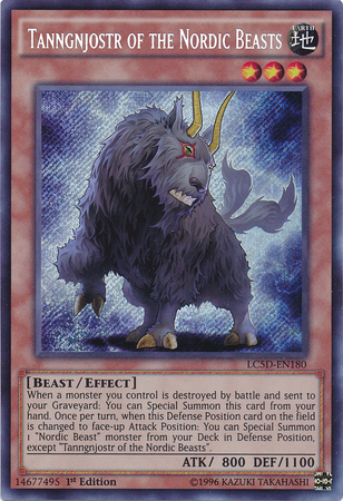 Tanngnjostr of the Nordic Beasts [LC5D-EN180] Secret Rare | Galactic Gamez