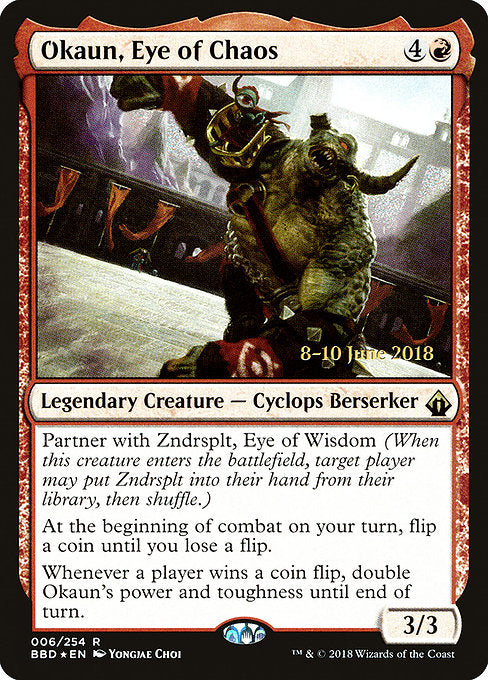 Okaun, Eye of Chaos [Battlebond Promos] | Galactic Gamez