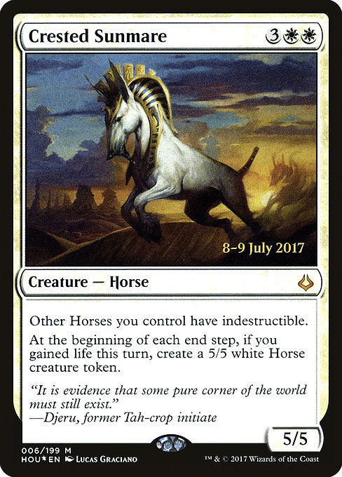 Crested Sunmare [Hour of Devastation Promos] | Galactic Gamez