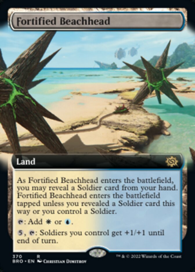 Fortified Beachhead (Extended Art) [The Brothers' War] | Galactic Gamez