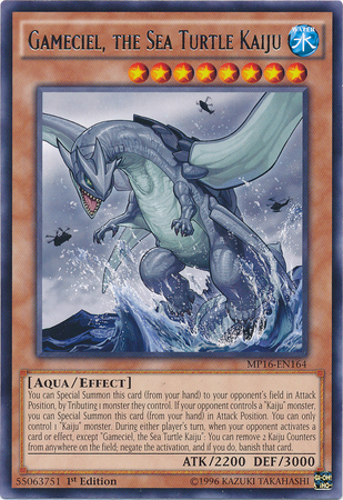 Gameciel, the Sea Turtle Kaiju [MP16-EN164] Rare | Galactic Gamez