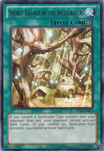 Secret Village of the Spellcasters (Blue) [DL14-EN013] Rare | Galactic Gamez