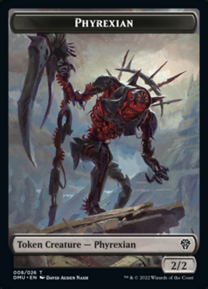 Phyrexian // Zombie Double-sided Token [Dominaria United Tokens] | Galactic Gamez