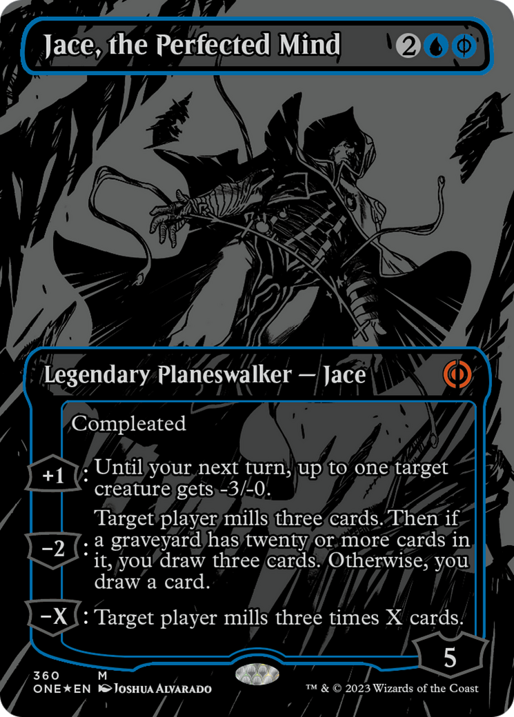 Jace, the Perfected Mind (Oil Slick Raised Foil) [Phyrexia: All Will Be One] | Galactic Gamez