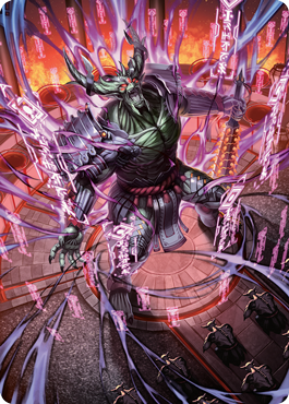 Hidetsugu, Devouring Chaos Art Card [Kamigawa: Neon Dynasty Art Series] | Galactic Gamez