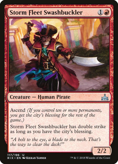 Storm Fleet Swashbuckler [Rivals of Ixalan] | Galactic Gamez