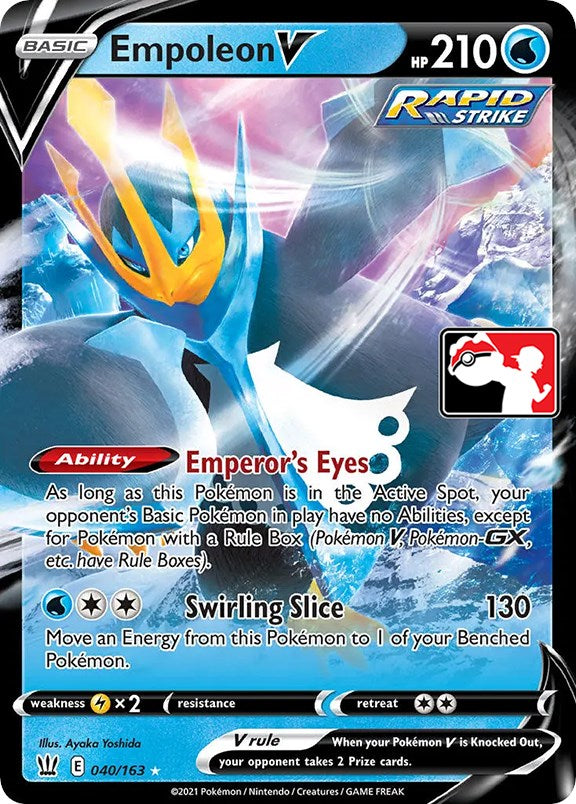 Empoleon V (040/163) [Prize Pack Series One] | Galactic Gamez