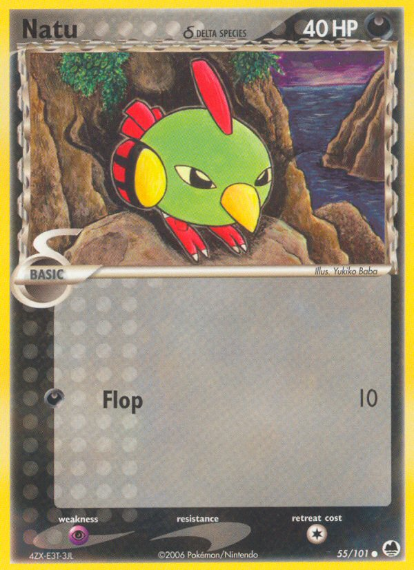 Natu (55/101) (Delta Species) [EX: Dragon Frontiers] | Galactic Gamez