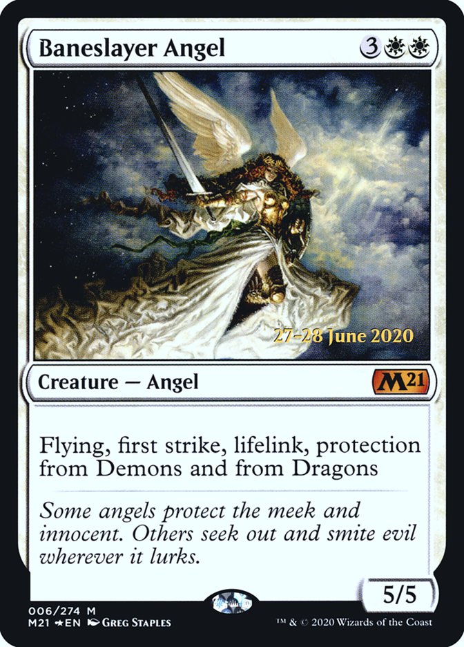 Baneslayer Angel  [Core Set 2021 Prerelease Promos] | Galactic Gamez