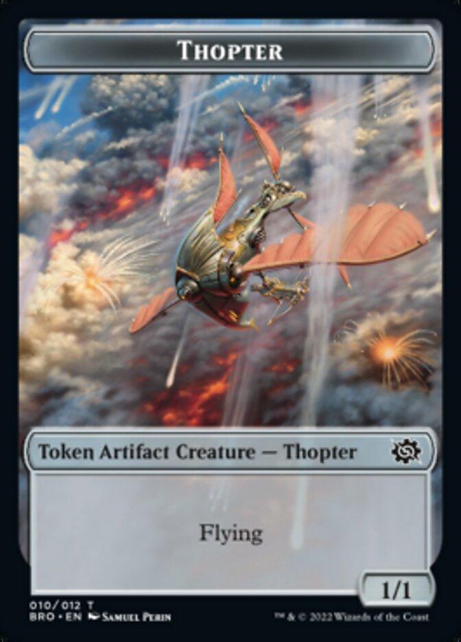 Thopter // Construct (005) Double-Sided Token [The Brothers' War Tokens] | Galactic Gamez