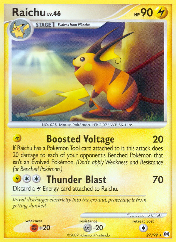 Raichu (27/99) [Platinum: Arceus] | Galactic Gamez