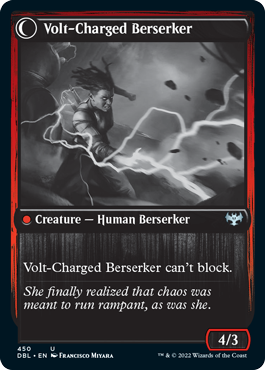 Voltaic Visionary // Volt-Charged Berserker [Innistrad: Double Feature] | Galactic Gamez