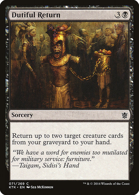 Dutiful Return [Khans of Tarkir] | Galactic Gamez