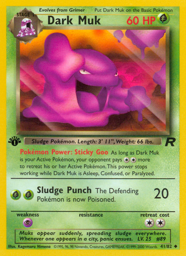 Dark Muk (41/82) [Team Rocket 1st Edition] | Galactic Gamez