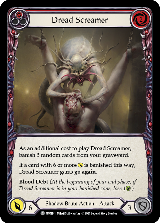 Dread Screamer (Red) [MON141] 1st Edition Normal | Galactic Gamez