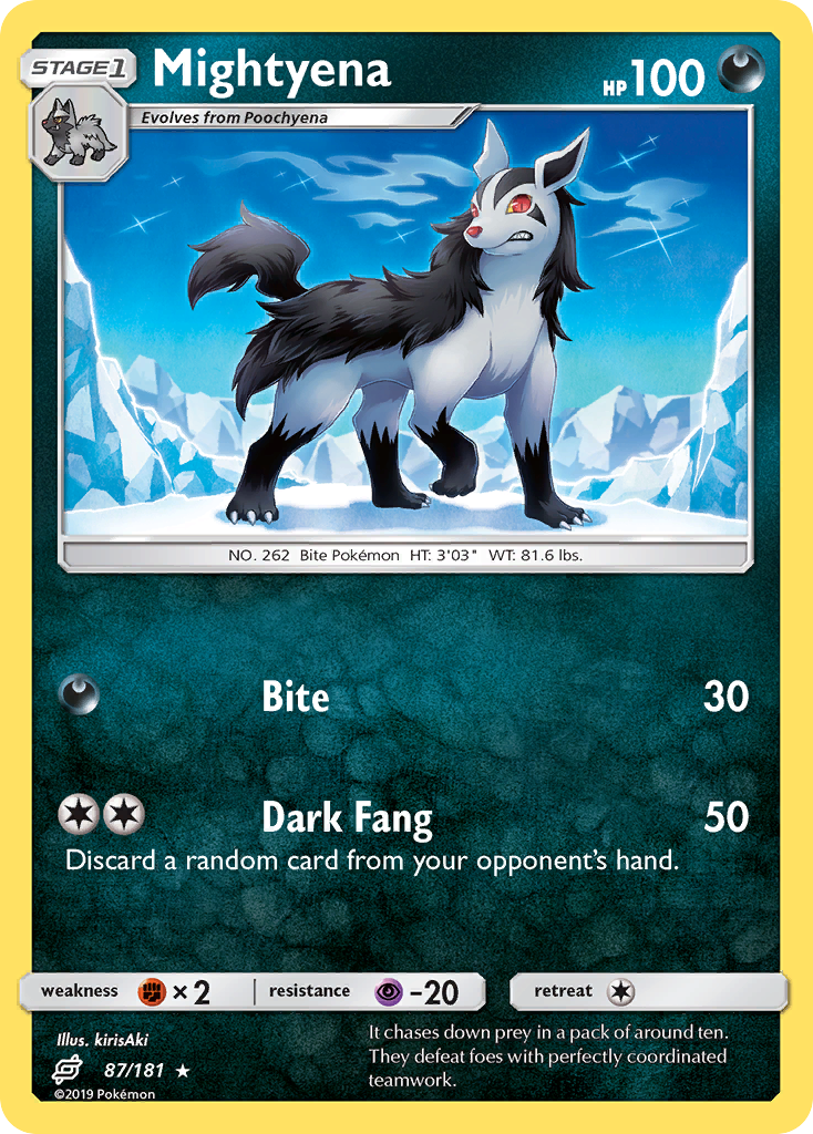 Mightyena (87/181) [Sun & Moon: Team Up] | Galactic Gamez