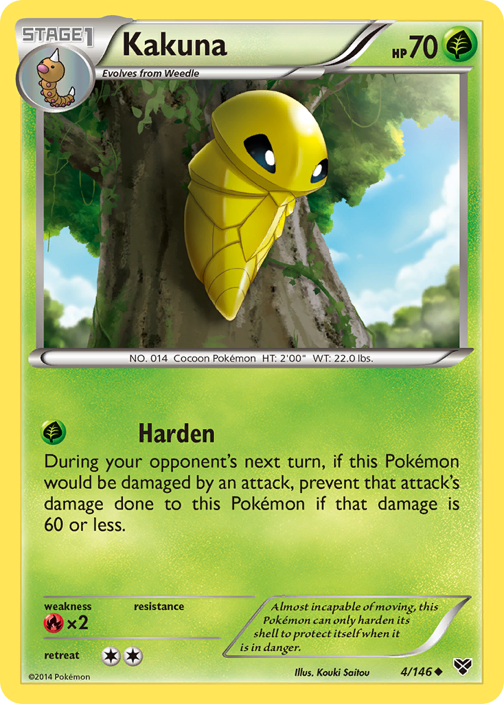 Kakuna (4/146) [XY: Base Set] | Galactic Gamez