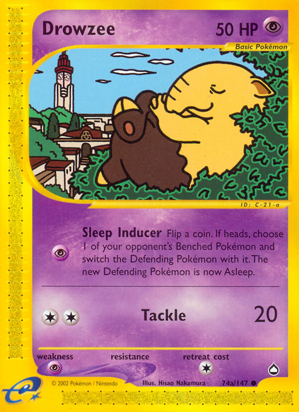 Drowzee (74a/147) [Aquapolis] | Galactic Gamez