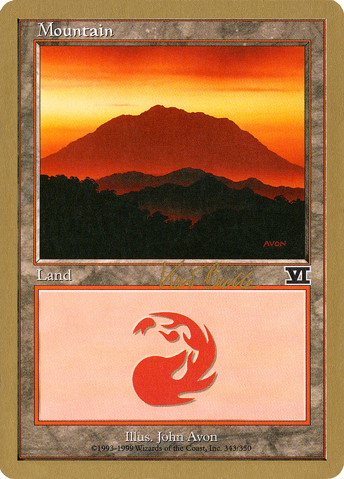 Mountain (kb343) (Kai Budde) [World Championship Decks 1999] | Galactic Gamez