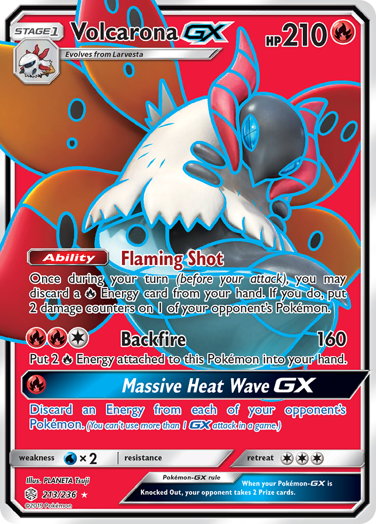 Volcarona GX (213/236) [Sun & Moon: Cosmic Eclipse] | Galactic Gamez