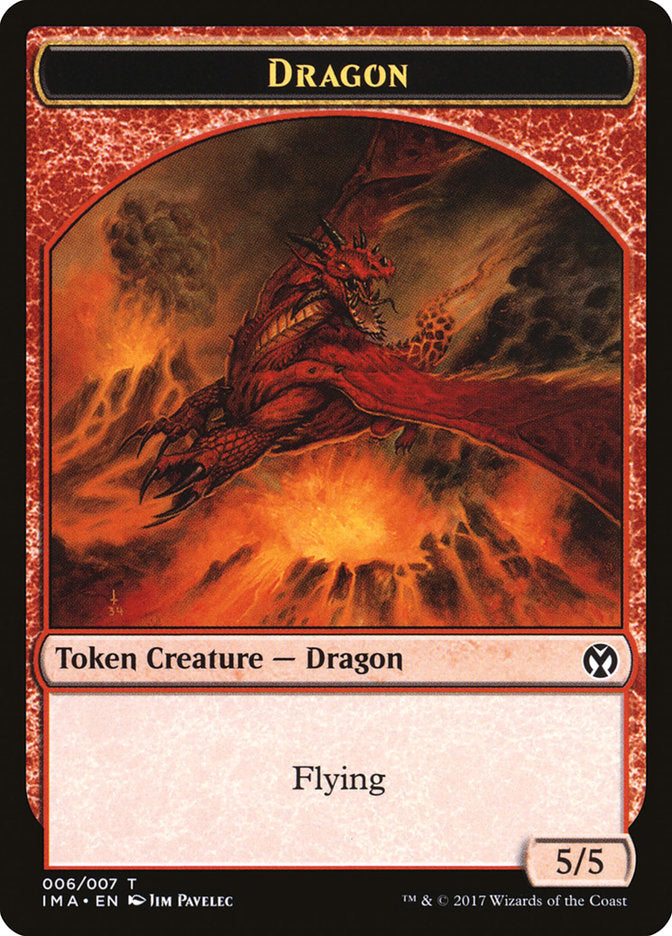 Dragon (006/007) [Iconic Masters Tokens] | Galactic Gamez