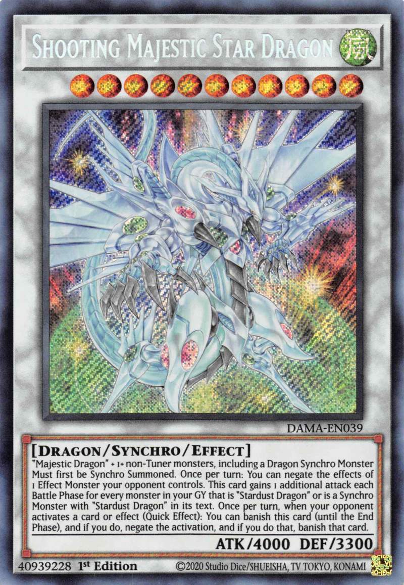 Shooting Majestic Star Dragon [DAMA-EN039] Starlight Rare | Galactic Gamez