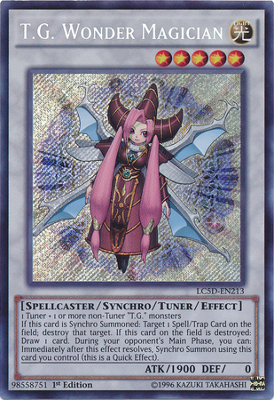 T.G. Wonder Magician [LC5D-EN213] Secret Rare | Galactic Gamez